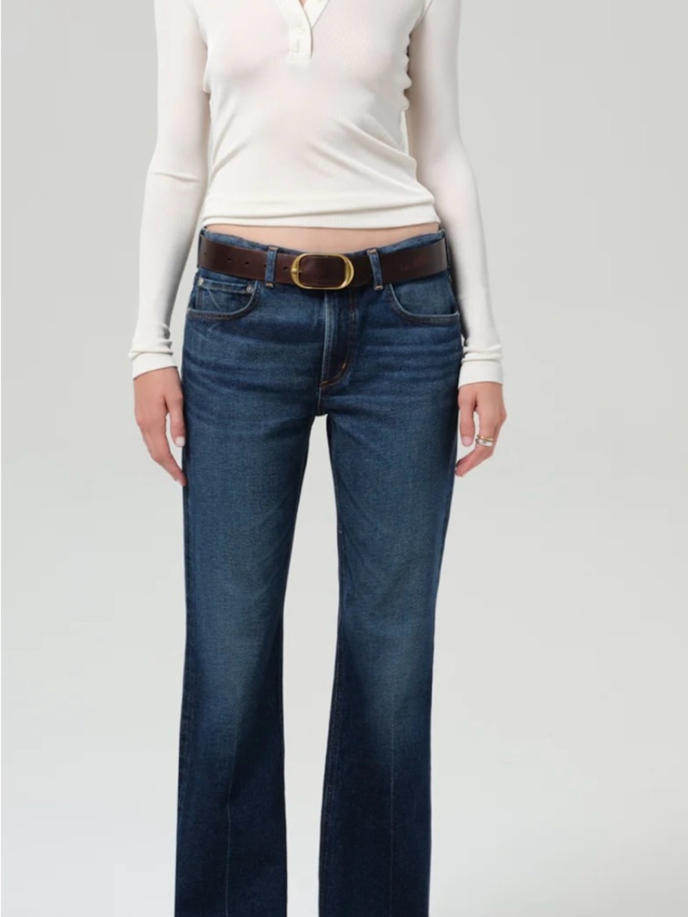 Citizen’s of Humanity Vintage 2006 Low-Rise Boot Cut Short Dark Blue Women denim